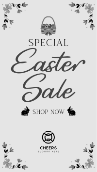 Easter Bunny Sale Facebook Story Design