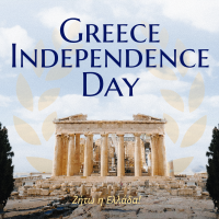 Contemporary Greece Independence Day Instagram post Image Preview