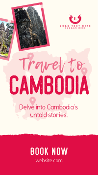 Travel to Cambodia Facebook Story Design