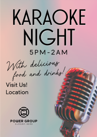 Karaoke Night Bar Poster Image Preview