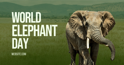 World Elephant Day Facebook ad Image Preview