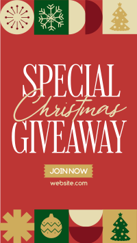 Christmas Season Giveaway Instagram story | BrandCrowd Instagram story ...