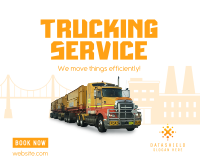 Pro Trucking Service Facebook Post Design