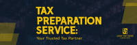 Your Trusted Tax Partner Twitter Header Design