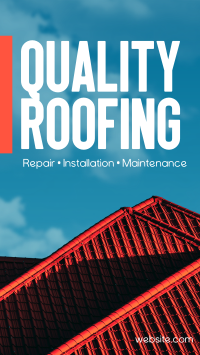 Quality Roofing Instagram Reel Design