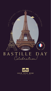 Let's Celebrate Bastille Facebook Story Design