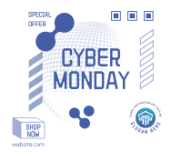 Quirky Tech Cyber Monday Facebook Post Design