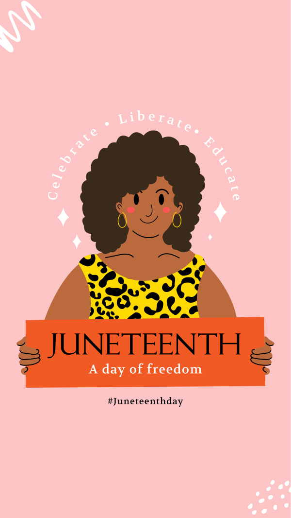 Juneteenth Woman Instagram Story Design Image Preview