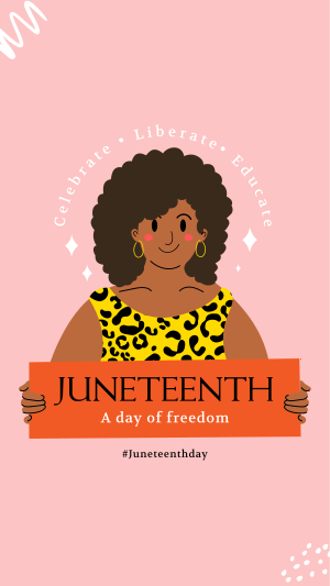 Juneteenth Woman Instagram story Image Preview