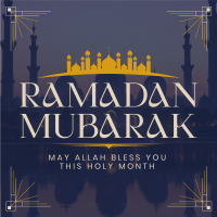 Mosque Silhouette Ramadan Linkedin Post | BrandCrowd Linkedin Post Maker