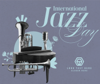 Modern International Jazz Day Facebook Post Design