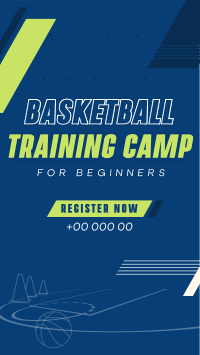 Basketball Training Camp Facebook Story Design