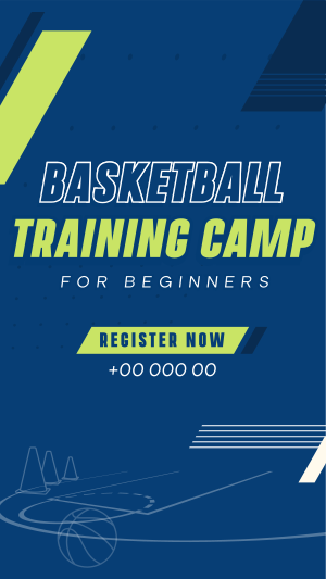 Basketball Training Camp Facebook story Image Preview