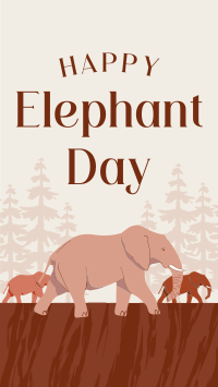 Elephant March Facebook Story Design