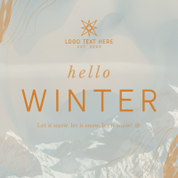 Winter Greeting Instagram Post Design