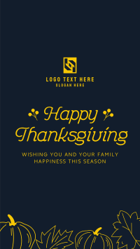 Happy Thanksgiving Facebook Story Design