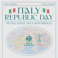 Retro Italian Republic Day Instagram Post Image Preview