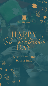 Shamrock Saint Patrick TikTok Video Design