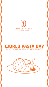 World Pasta Day Vector Instagram Story Design