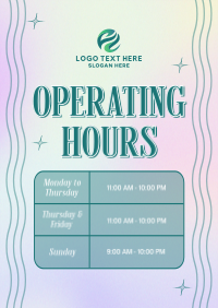 Y2K Operating Hours Poster Preview