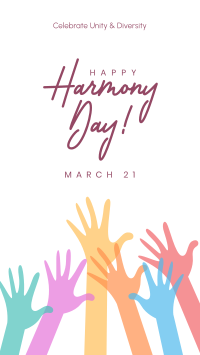 Harmony Day Hands Facebook Story Design