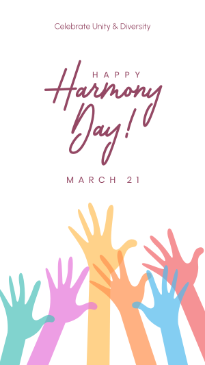 Harmony Day Hands Facebook story Image Preview