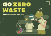 Practice Zero Waste Postcard Image Preview