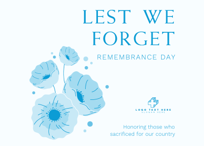 Symbol of Remembrance Postcard Image Preview