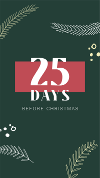 Christmas Countdown Facebook Story Design