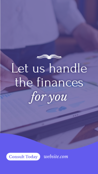 Finance Consultation Services Facebook Story Design