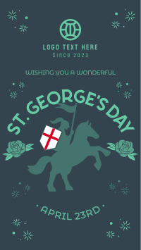 England St George Day Instagram Story Design