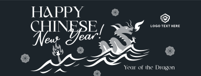 Lunar Dragon Year Facebook cover Image Preview