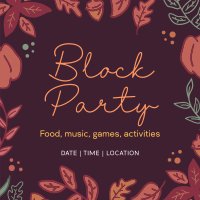 Autumn Block Party Instagram post Image Preview