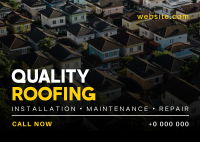 Quality Roofing Services Postcard Image Preview