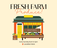 Fresh Farm Produce Facebook Post Design