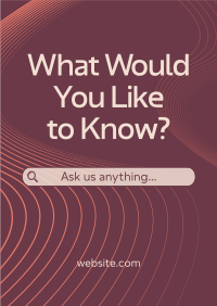 Minimalist Corporate FAQ Poster Image Preview