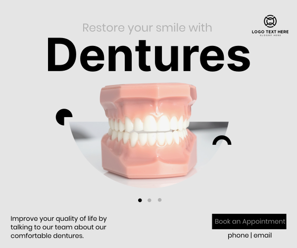 Denture Smile Facebook Post Design Image Preview