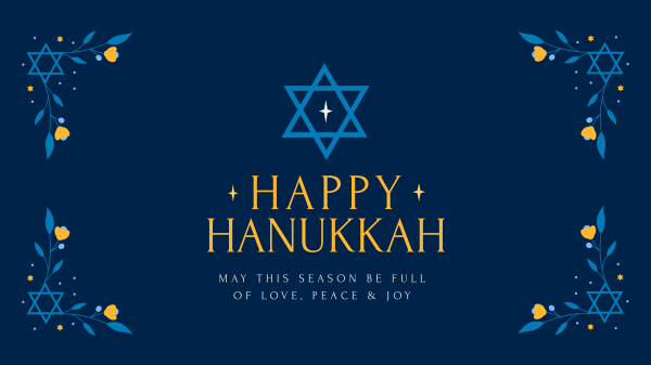 Hanukkah Festival Facebook Event Cover Design Image Preview