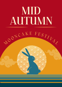 Mid Autumn Mooncake Festival Flyer Design