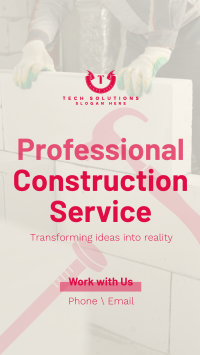 Construction Specialist Facebook Story Design