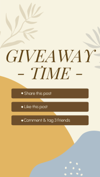 Organic Leaves Giveaway Mechanics YouTube Short Image Preview