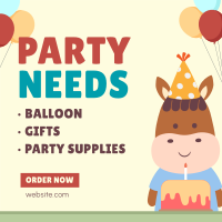 Party Supplies Instagram post Image Preview