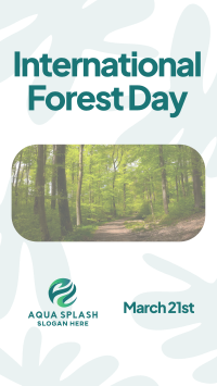 Forest Day Greeting TikTok Video Image Preview