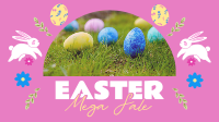 Cute Easter Bunny Facebook event cover Image Preview