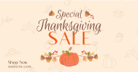 Special Thanksgiving Sale Facebook Ad Design