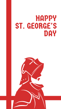 Saint George Knight Facebook Story Design