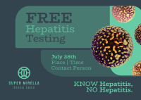 Geometrical Hepatitis Testing Postcard Image Preview