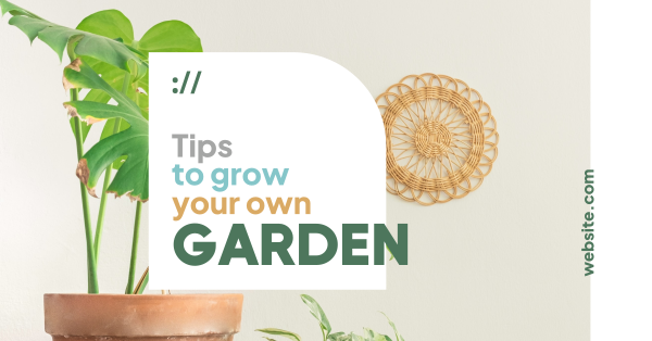 Garden Tips Facebook Ad Design Image Preview