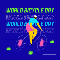 Happy Bicycle Day Instagram Post Design