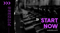 Fitness Starts Now Facebook Event Cover Design